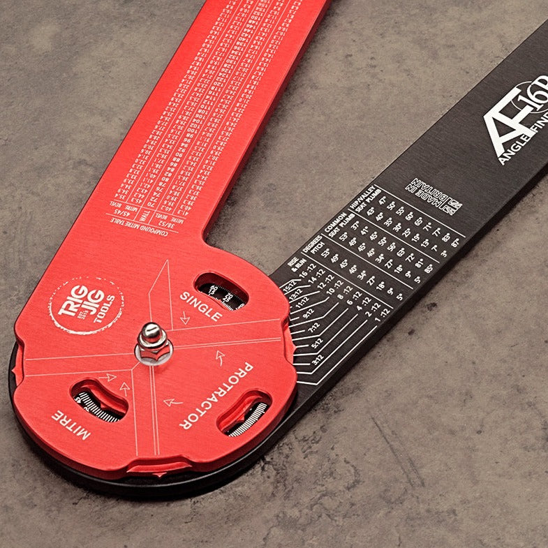 TrigJig AF16 angle finder dial in red