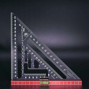 TrigJig G-Rafter 180 PRO rafter square with level red and black