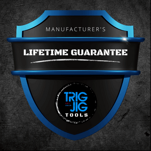 TrigJig Lifetime guarantee badge