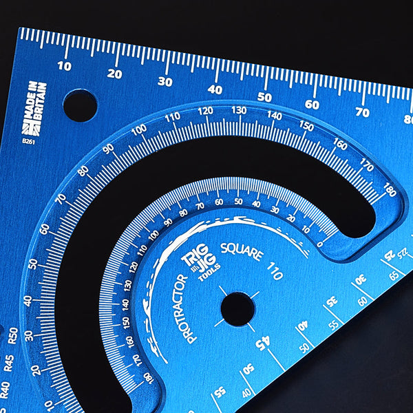 Protractor Square 110mm | TrigJig Tools UK - TrigJig UK
